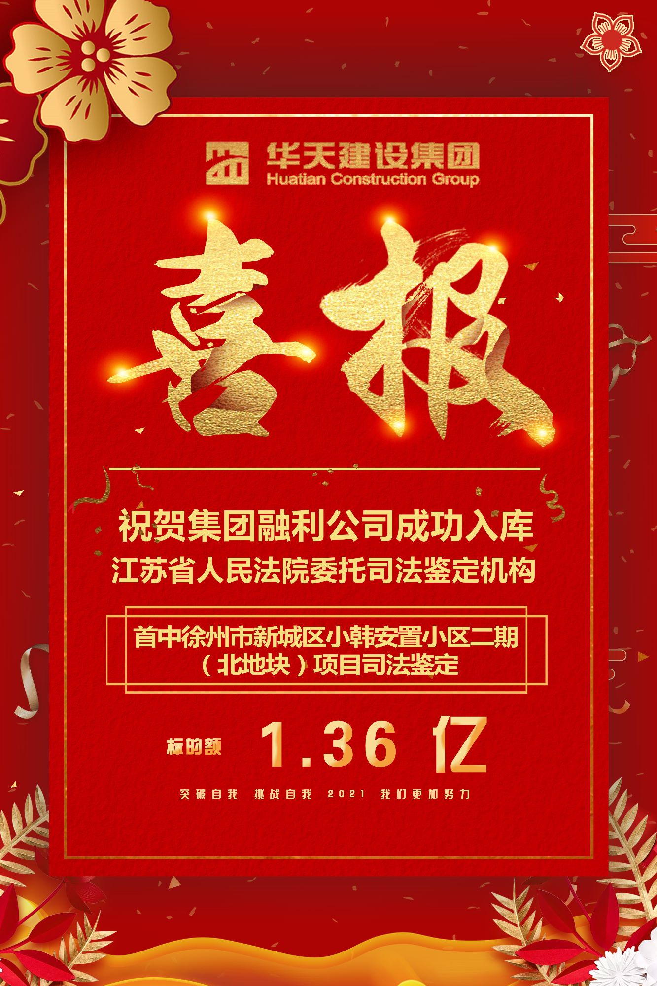 熱烈祝賀徐州融利工程咨詢有限公司中標(biāo)！